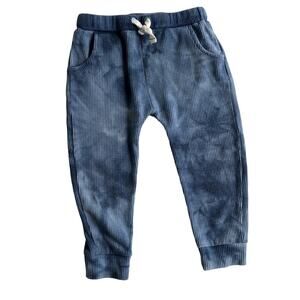 Egg Tie Dye Thermal Knit Joggers - Blue - 2